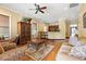 Inviting living room with hardwood floors, neutral colors and comfortable seating at 2300 Peachford Rd # 2404, Atlanta, GA 30338