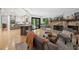 Inviting living room with stone fireplace and hardwood floors at 545 Matterhorn Way Way, Alpharetta, GA 30022