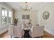 Cozy home office with large windows, modern lighting, and elegant decor at 2493 Oostanaula Ne Dr, Brookhaven, GA 30319