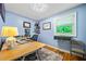 Home office with hardwood floors, natural light, and desk at 3190 Crestview Circle Nw Cir, Duluth, GA 30096