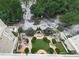 Aerial view of a rooftop green space and surrounding city streets at 3334 Peachtree Ne Rd # 614, Atlanta, GA 30326