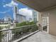 Balcony view of city skyline at 3334 Peachtree Ne Rd # 614, Atlanta, GA 30326
