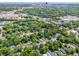 City skyline in background in this aerial view of the neighborhood at 821 Erin Sw Ave, Atlanta, GA 30310