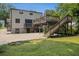 A two-story wood deck overlooks the spacious backyard of this charming home at 821 Erin Sw Ave, Atlanta, GA 30310