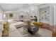 Spacious open concept living area with hardwood floors, exercise equipment, and plenty of light at 821 Erin Sw Ave, Atlanta, GA 30310