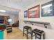 Finished basement with bar seating, a pool table, and decor at 1012 Chestnut Creek Dr, Villa Rica, GA 30180