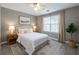 Inviting bedroom with a calming color scheme, large window, and comfortable bed at 7432 Battlecreek Ln, Jonesboro, GA 30236