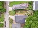 Aerial view of a well maintained home with professional landscaping and a small garden in the backyard at 218 South Se Ave, Atlanta, GA 30315