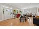 Cozy living room with a decorative front door and modern decor at 218 South Se Ave, Atlanta, GA 30315