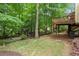 Private backyard with play area and a deck, perfect for outdoor enjoyment at 4246 N Mountain Ne Rd, Marietta, GA 30066