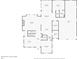 Floorplan of first level showing a living room, kitchen, flex space, office, dining room, and garage at 952 Moores Walk Ln, Suwanee, GA 30024