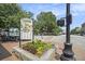 Photo of the Marietta Square sign, landscaping and pedestrian crossing at 583 Etowah Ne Dr, Marietta, GA 30060