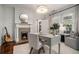 This office features a fireplace and neutral color scheme at 583 Etowah Ne Dr, Marietta, GA 30060