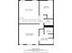 A view of the home's second floor plan showcasing the bedrooms and bathrooms at 181 Ridgemont Rd, Canton, GA 30114