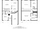 A view of the home's first and second floor plans showcasing the living room, kitchen, bedrooms, and bathrooms at 181 Ridgemont Rd, Canton, GA 30114