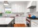 Modern kitchen with white cabinets, stainless steel appliances, and a marble countertop at 204 Rumson Ne Rd, Atlanta, GA 30305