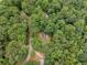 Aerial view of a house surrounded by lush greenery, offers a sense of privacy and natural beauty at 1010 Martin Ln, Canton, GA 30114