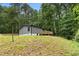 Home exterior with a backyard and deck, blending modern living with a natural wooded backdrop at 1010 Martin Ln, Canton, GA 30114