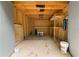Interior of shed showing ample storage space and shelving at 1010 Martin Ln, Canton, GA 30114