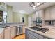 Modern kitchen with stainless steel appliances, granite countertops, and a gas range at 3130 Kates Nw Way, Kennesaw, GA 30152