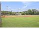 Well-maintained baseball field with green grass and clear skies at 114 Emily Ln, Alpharetta, GA 30009