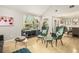 Inviting living room with stylish decor, adjacent to the dining area at 114 Emily Ln, Alpharetta, GA 30009