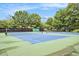 Outdoor tennis courts surrounded by mature trees and green space at 114 Emily Ln, Alpharetta, GA 30009