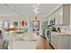 Updated kitchen showcasing granite countertops, stainless appliances, and hardwood floors at 3990 Madison Main Nw, Kennesaw, GA 30144