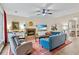 Cozy living room featuring fireplace, built-ins, plush seating, and hardwood floors at 3990 Madison Main Nw, Kennesaw, GA 30144