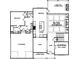 Detailed floor plan showcasing the layout of the first floor with a two-car garage at 7345 Vale Ct, Cumming, GA 30028