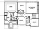 Second floor blueprint includes bedrooms, bathrooms, laundry and a two-story great room at 7345 Vale Ct, Cumming, GA 30028