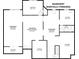 Basement layout highlighting unfinished recreation room and storage space at 648 York View Dr, Auburn, GA 30011