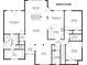 Detailed main floor plan showcasing the layout, including the primary bedroom, kitchen, and living room at 648 York View Dr, Auburn, GA 30011