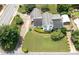 Aerial view of home with mature landscaping and detached carport at 2692 Wellington Dr, Marietta, GA 30062