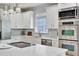 Close up of a kitchen with stainless steel appliances and white cabinets at 370 Beracah Sw Trl, Atlanta, GA 30331