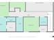 A house plan with multiple bedrooms, bathrooms, laundry, and walk-in closets at 3570 Bardfield Ct, Cumming, GA 30041
