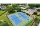 Aerial view of the tennis courts, perfect for staying active and enjoying the outdoors at 3570 Bardfield Ct, Cumming, GA 30041