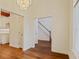 Bright foyer, hardwood floors and easy access to kitchen and staircase at 5923 Rosie Se Ln, Mableton, GA 30126