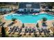 A beautiful community pool area with chairs and umbrellas perfect for relaxing in the sun at 6520 Pond View Dr, Cumming, GA 30028