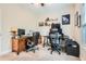 Well-lit office space with dual workstations, perfect for remote work or creative projects at 79 Little Creek Manor Dr, Dallas, GA 30157