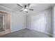 Bedroom with door, closet, and ceiling fan at 2173 Martin Way, Jonesboro, GA 30236