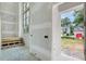 A home under construction, showing the entryway, with exposed frame and materials at 2991 Surrey Ln, Atlanta, GA 30341
