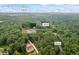 Expansive aerial view of a wooded property in Douglasville, GA with a home and pool at 3345 Bomar Rd, Douglasville, GA 30135