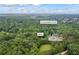 Breathtaking aerial view in Douglasville with a home, pool and lush tree coverage at 3345 Bomar Rd, Douglasville, GA 30135