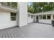 Exterior shot of a back deck with painted floors at 3345 Bomar Rd, Douglasville, GA 30135
