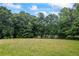 Lush green backyard with mature trees, creating a private and tranquil outdoor space at 3345 Bomar Rd, Douglasville, GA 30135