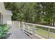 View from the front porch of a wooded lot at 3345 Bomar Rd, Douglasville, GA 30135