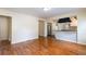 Dining room with hardwood floors adjacent to kitchen at 3349 Lavista Dr, Atlanta, GA 30354
