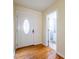 Entryway with hardwood floors and decorative front door at 3349 Lavista Dr, Atlanta, GA 30354