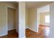 Hallway with hardwood floors and doorways leading to other rooms at 3349 Lavista Dr, Atlanta, GA 30354